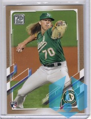2021 Topps Gold Rookie 0535/2021 Jordan Weems #570 Oakland Athletics